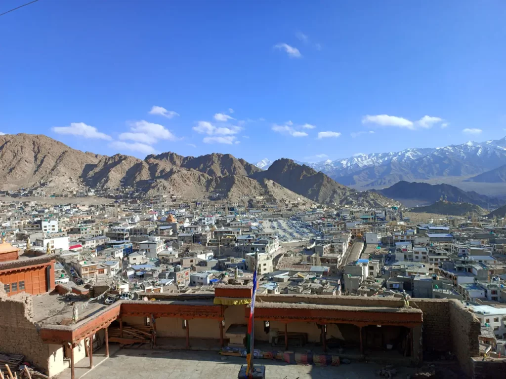 view from leh palace top floor