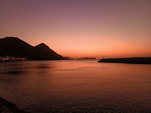 darsait beach sunset view muscat oman