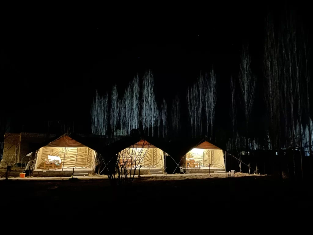 hunder campsite nubra valley ladakh