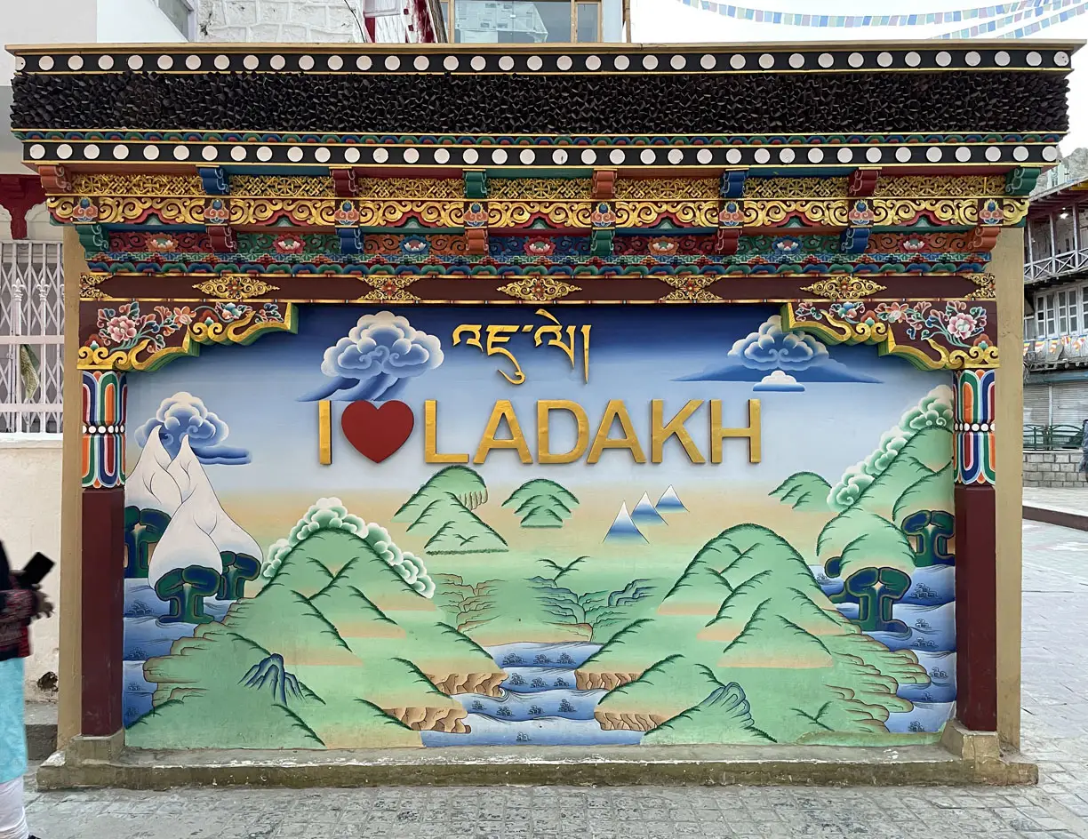 i love ladakh leh market