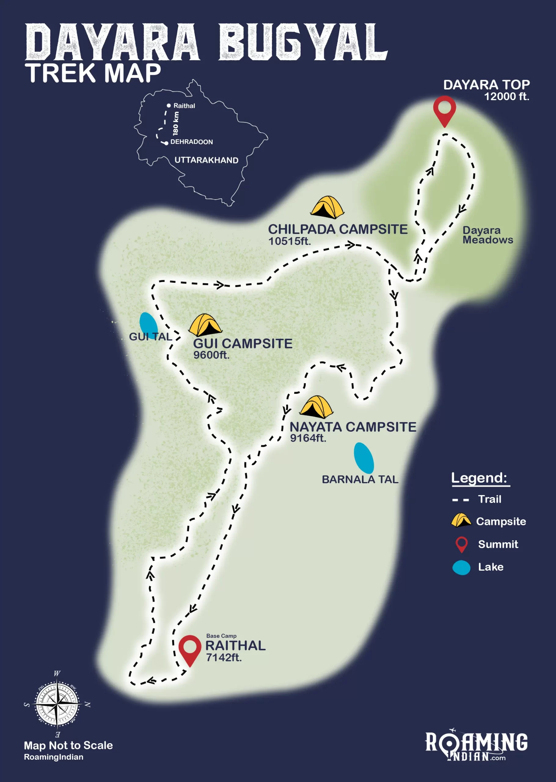 dayara bugyal trek map